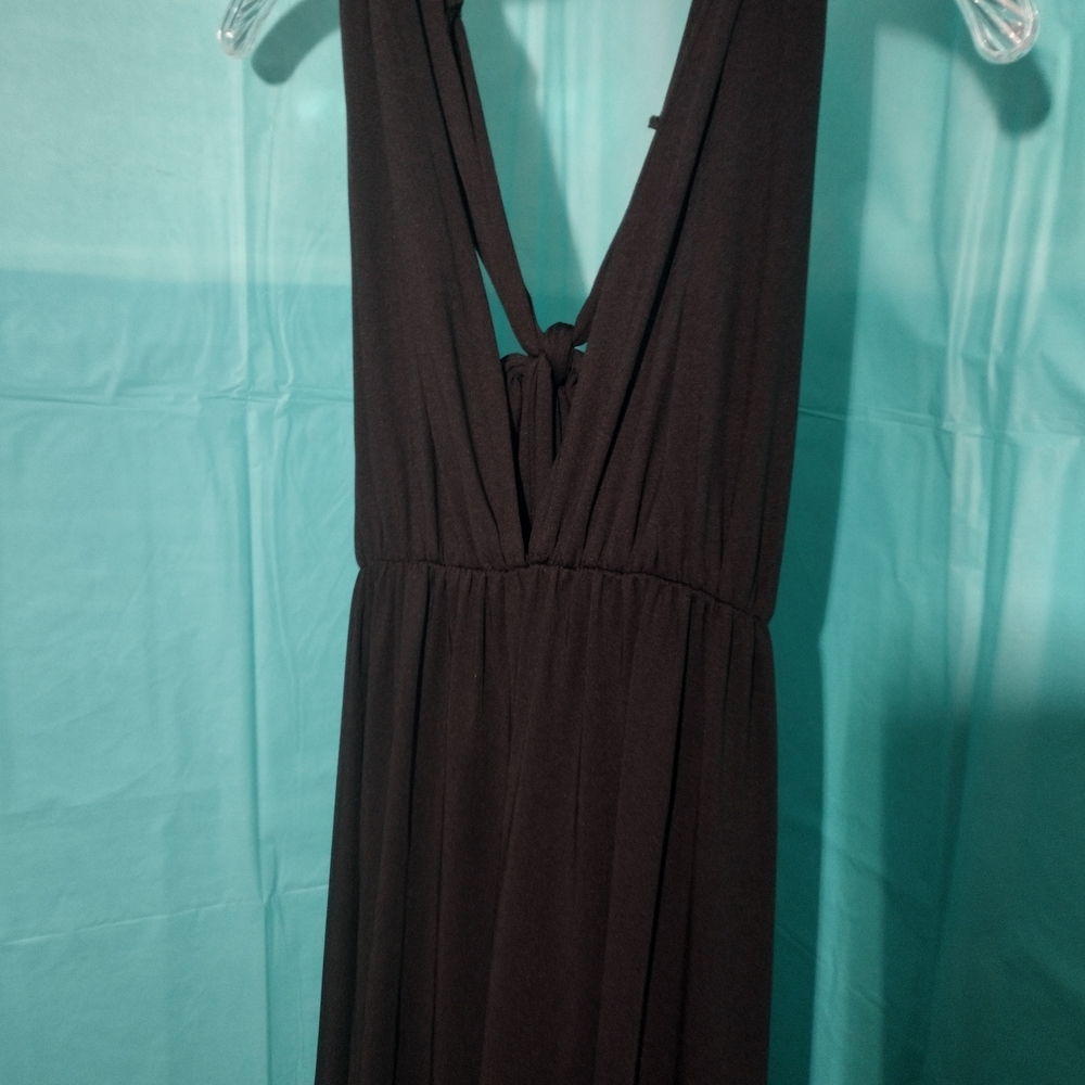 Source Unknown Black Backless Dress